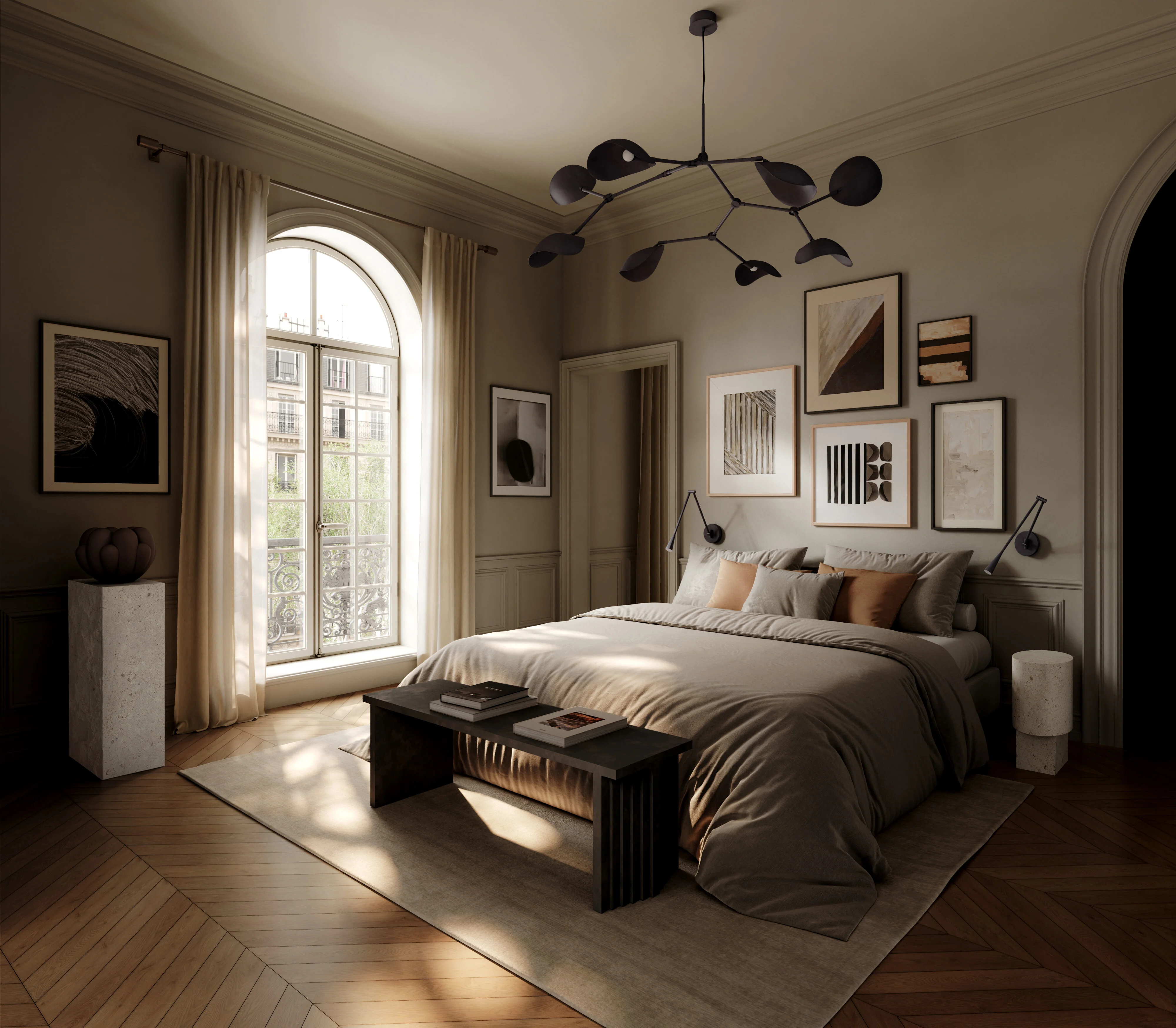 Arc Bench - Coffee - Image 10