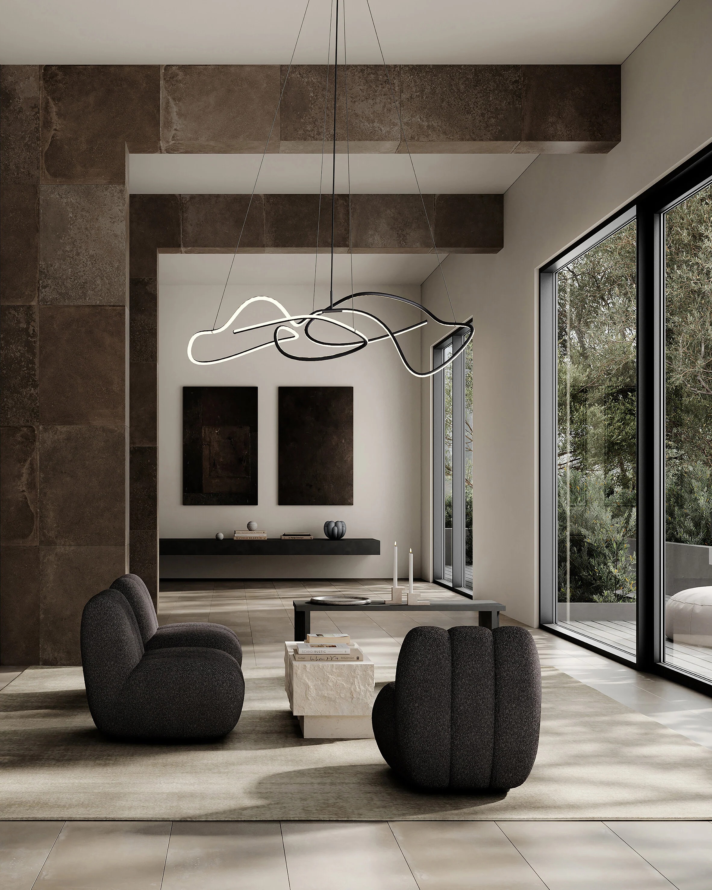 Arc Bench - Coffee - Image 6