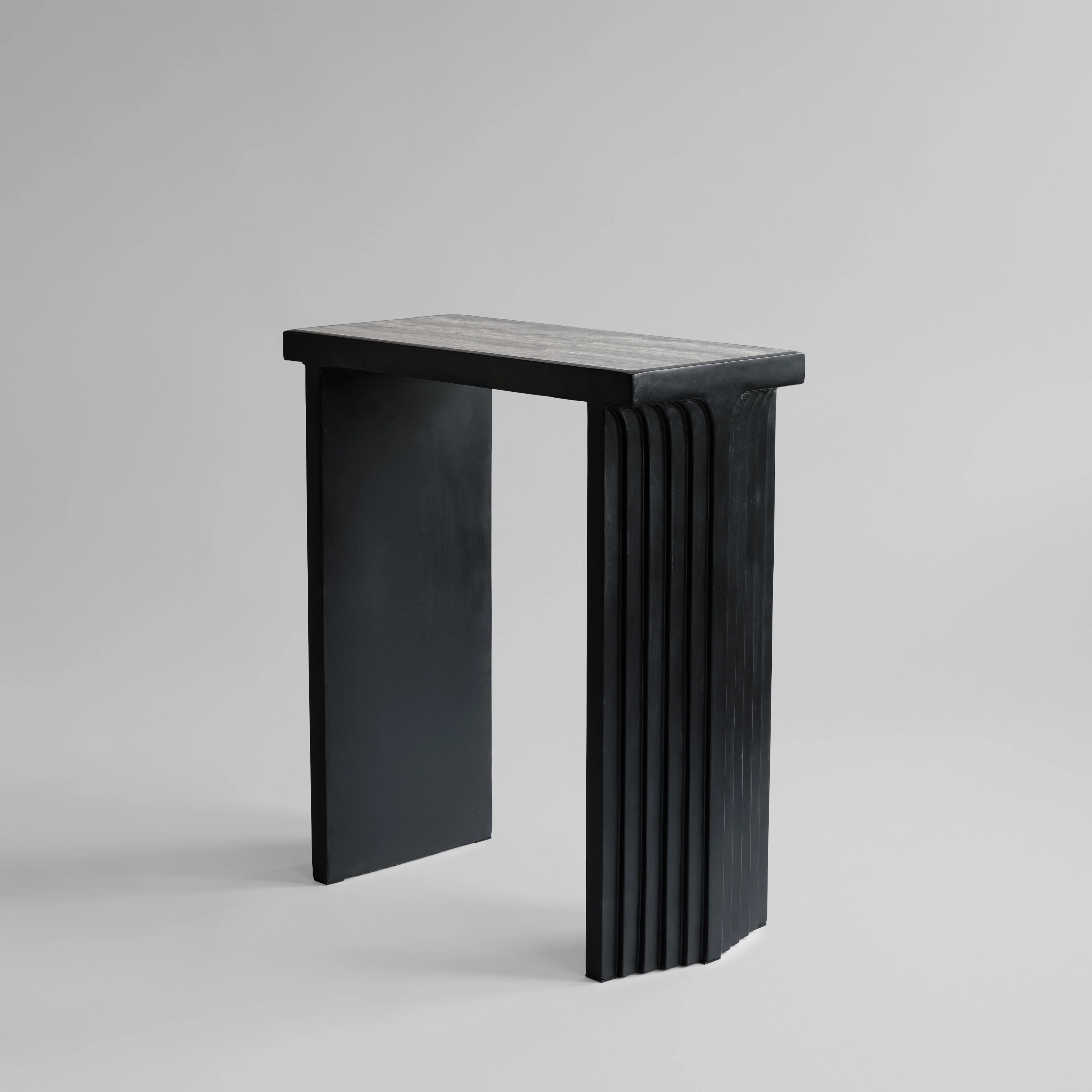 Arc Console - Silver Travertine - Image 4