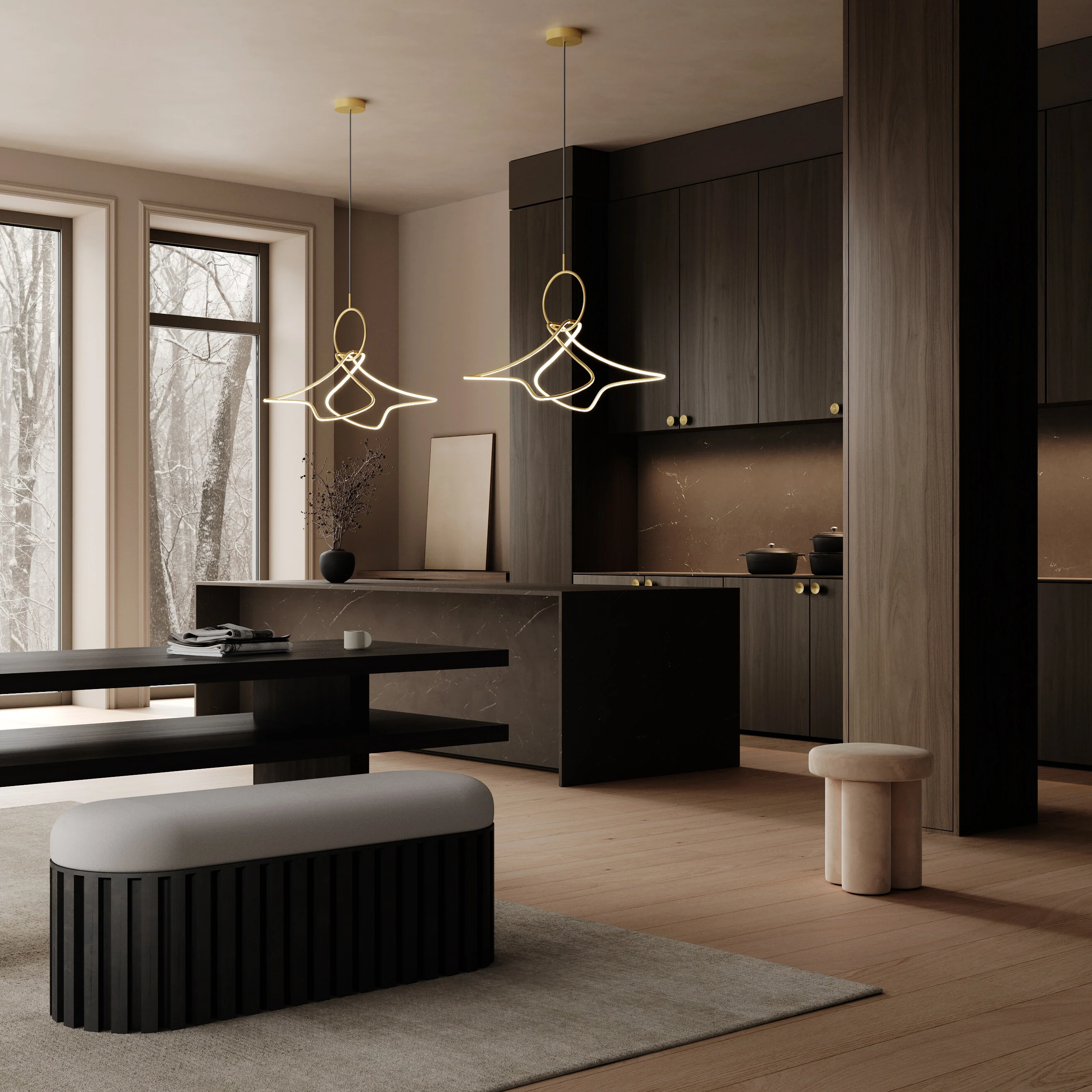 Big Foot Stool - Nubuck - Image 4