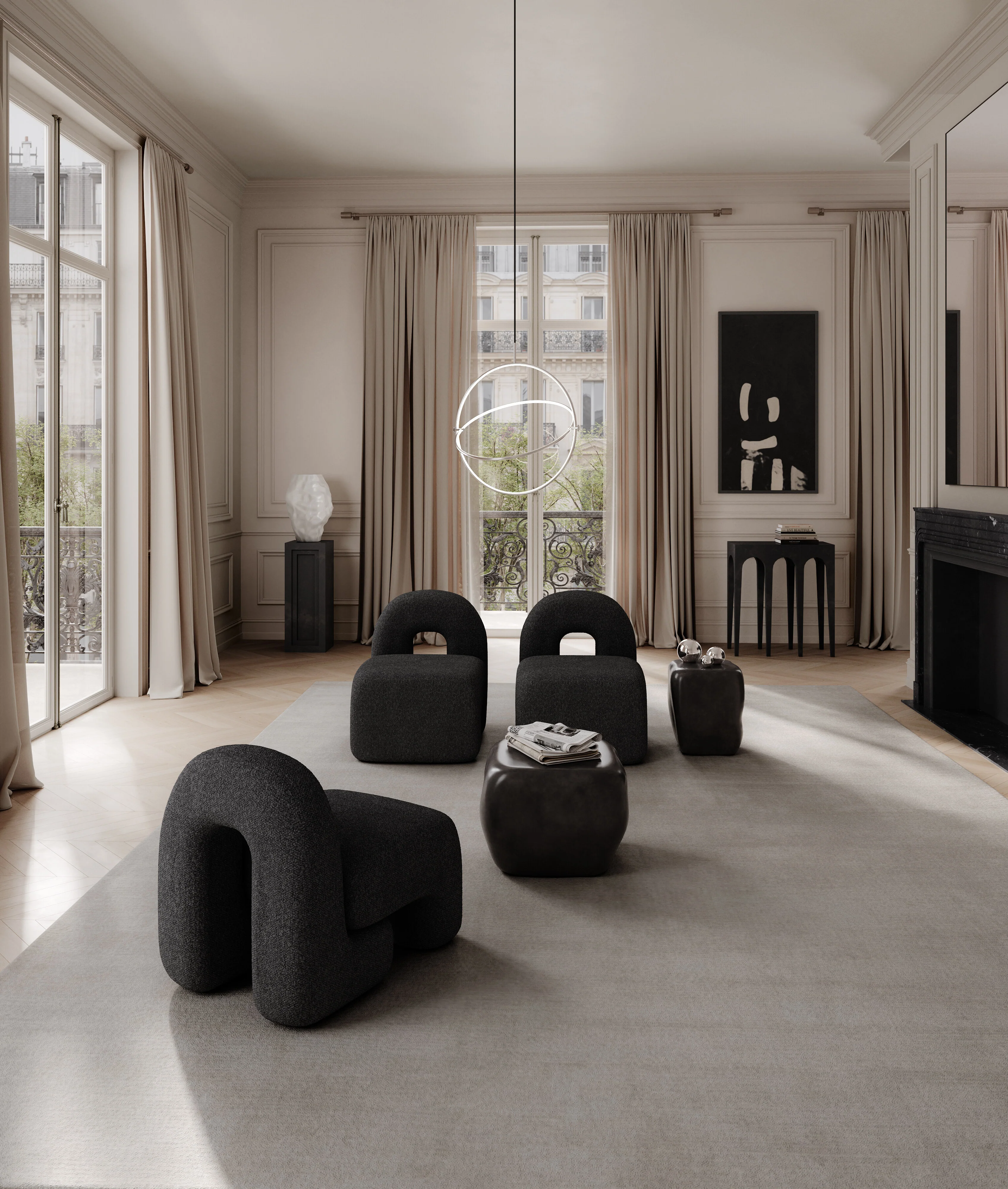 Gallery Balls, Set of 3 - Chrome - Image 6