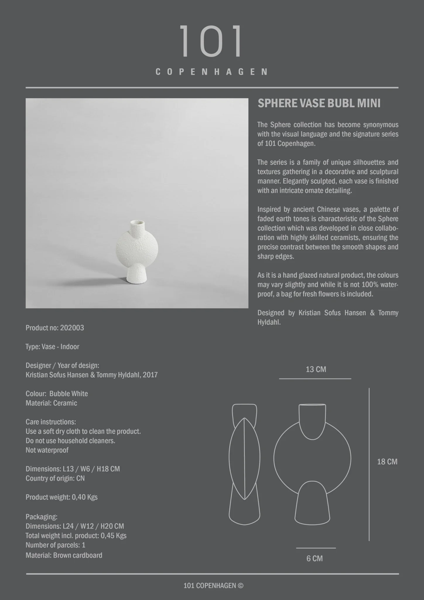 Sphere Vase Bubl, Mini - Bubble White - Image 5