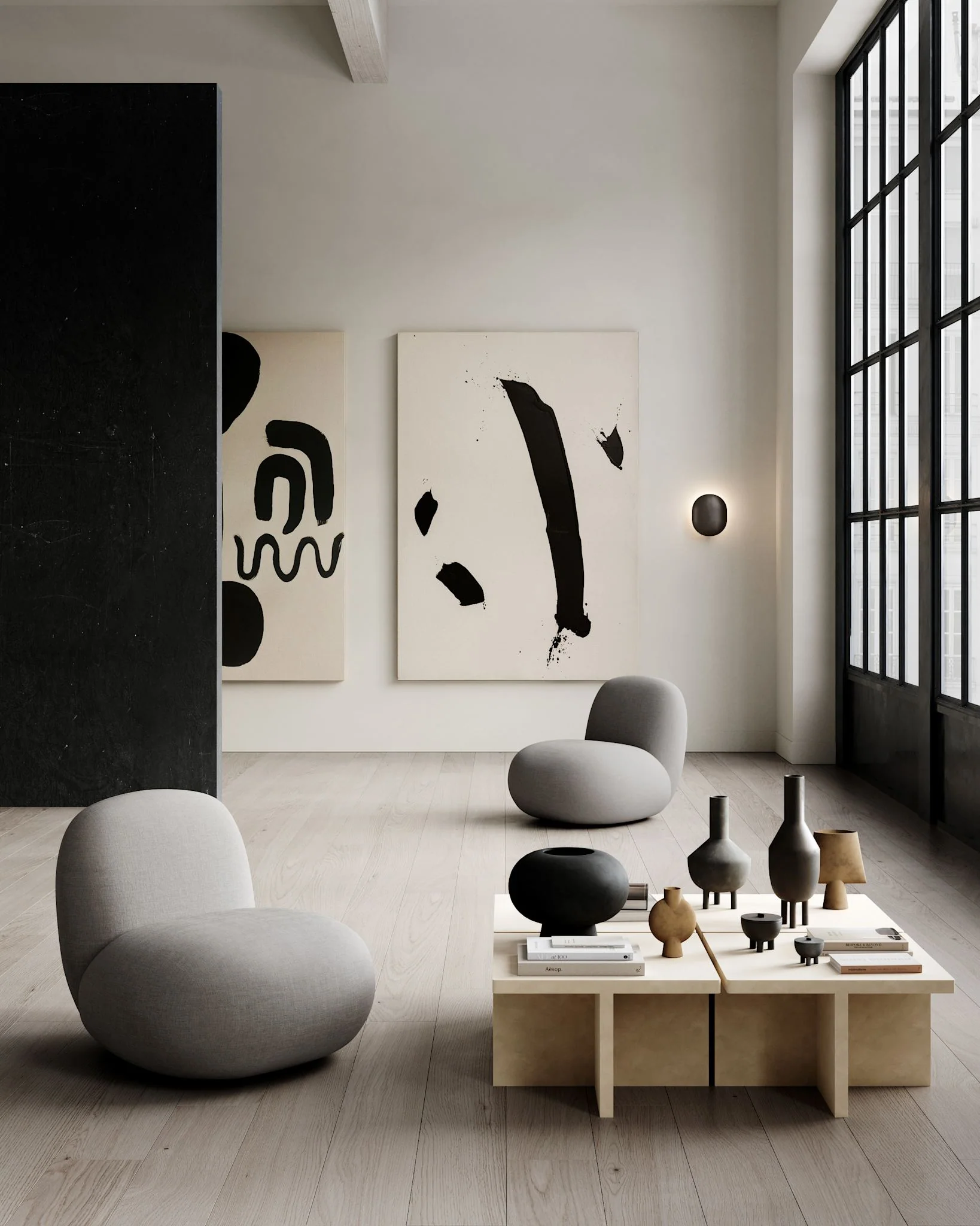 Sphere Vase Square, Mini - Ocher - Image 3