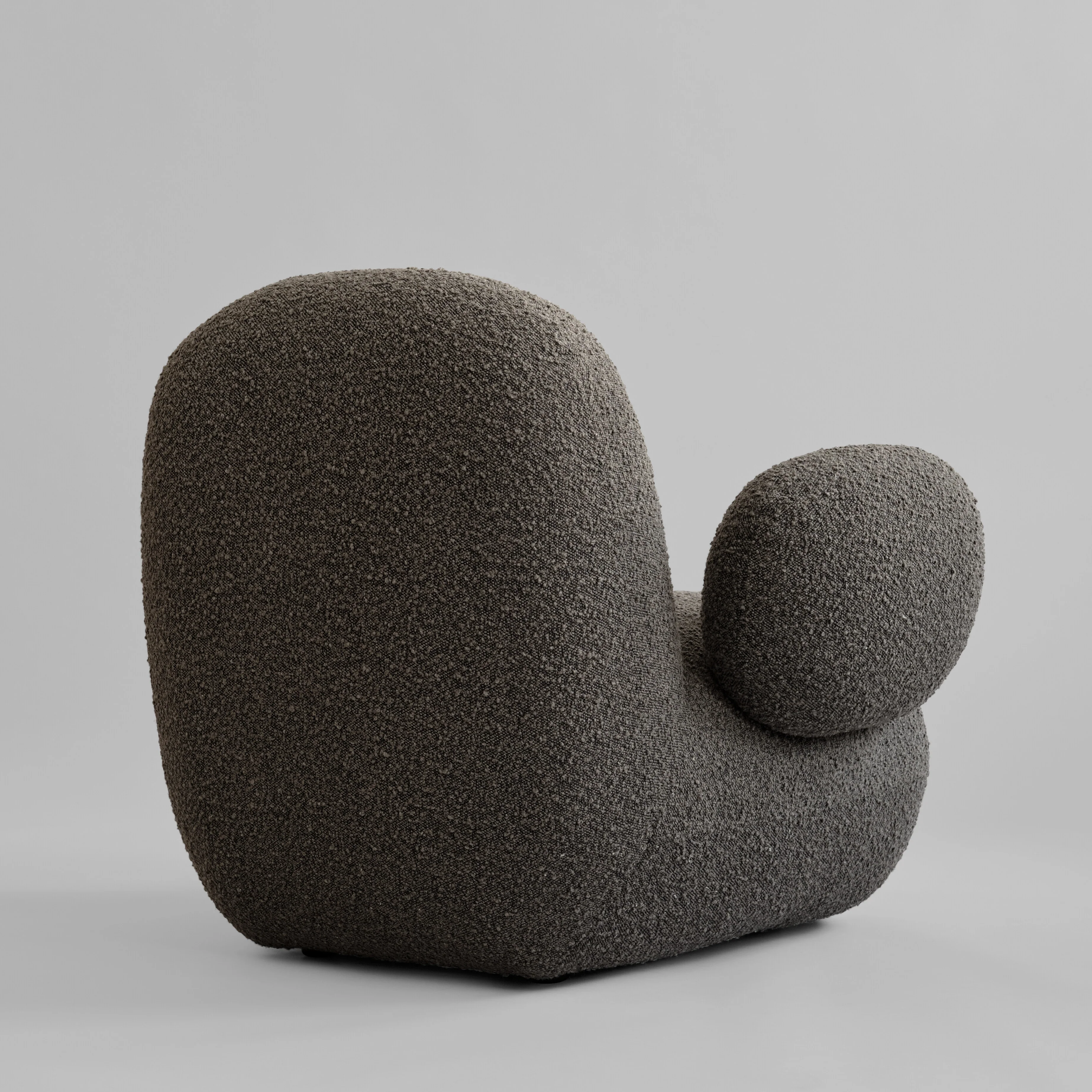 Toe Armchair, Flat - Deep Taupe (A2635) - Image 8