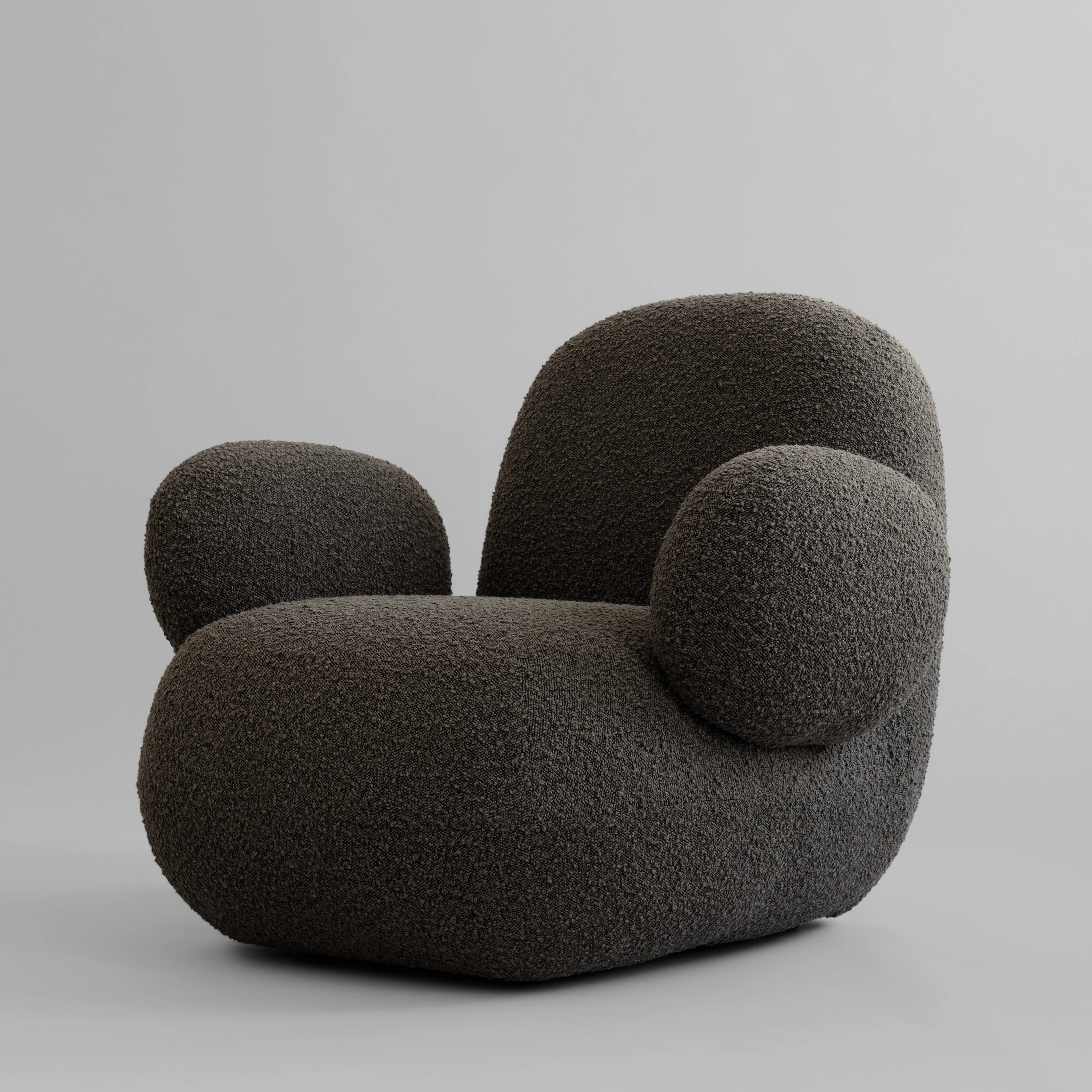 Toe Armchair, Flat - Deep Taupe (A2635) - Image 9